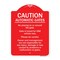 Signmission Caution Automatic Gates No Playing Gate Is Timed For One Vehicle Management Not Respo, RW-1824-9992 A-DES-RW-1824-9992 - alternate 1